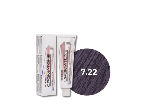 MONTIBELLO CROMATONE METALLICS profesjonalna farba do włosów 60 ml | 7.22